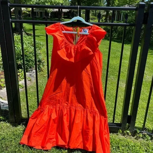 Anthropologie WHIT TWO Flouncy Ruffle Midi Dress NWT - Picture 2 of 9